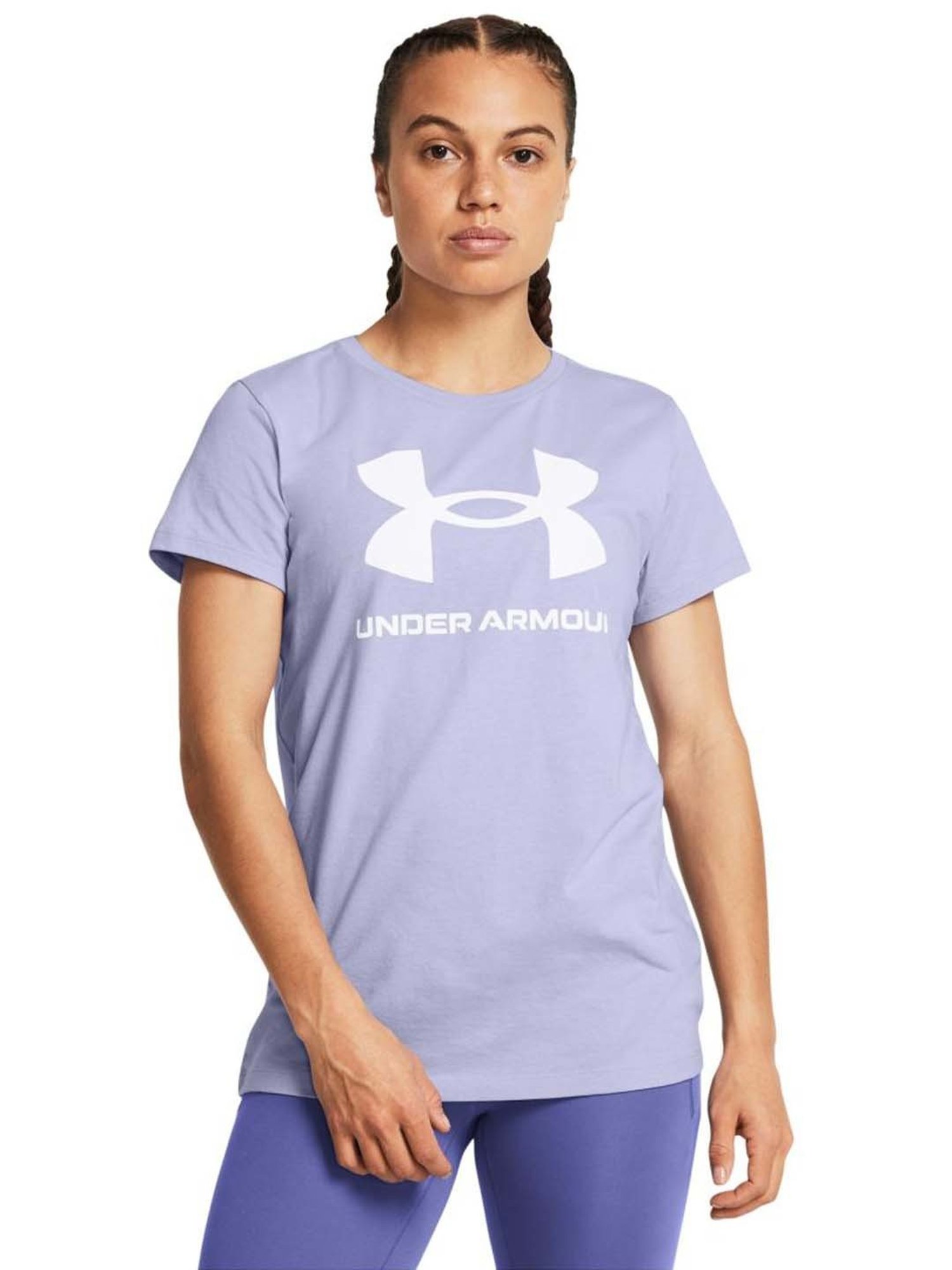 UNDER ARMOUR Blue Printed Sports T-Shirt