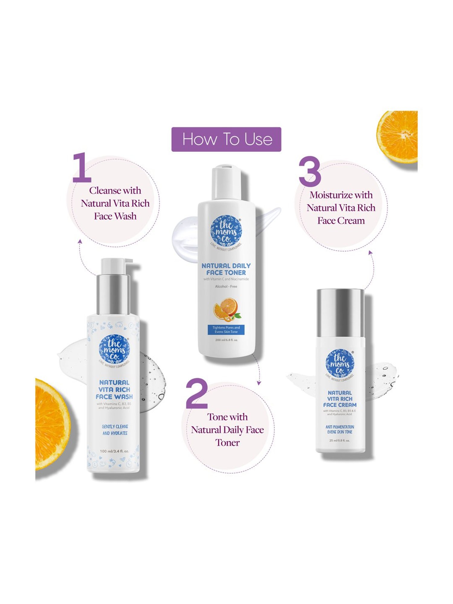 The Moms Co. Natural Daily Face Toner with Vitamin C - 200 ml