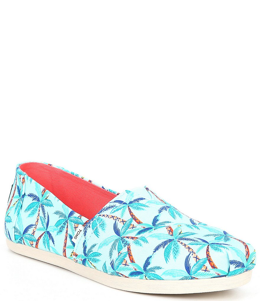 TOMS Women's Alpargata CloudBound Palm Print Slip-Ons