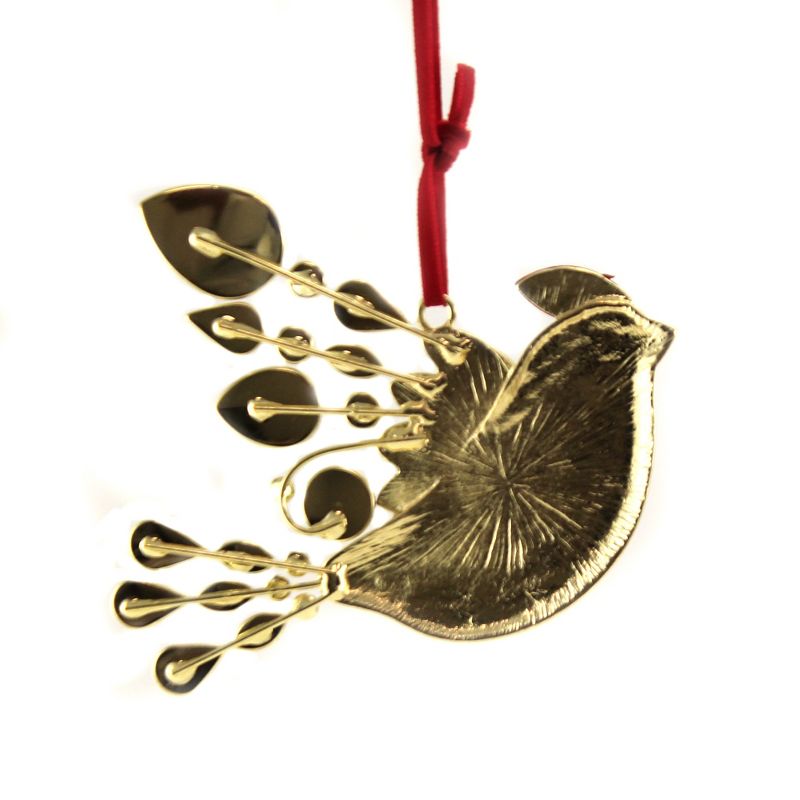 Holiday Ornament 3.5" Cardinal With Stones Christmas Red Bird  -  Tree Ornaments