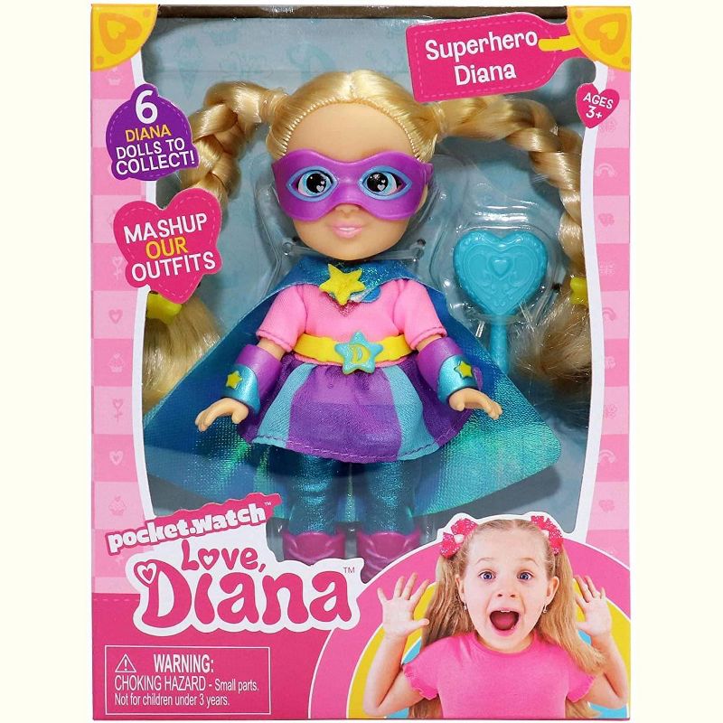 Pocket Watch Love Diana 6 Inch Fashion Doll | Superhero Diana