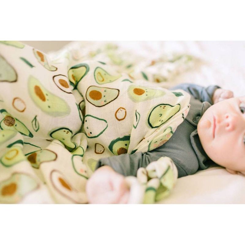 Loulou Lollipop Muslin Swaddle Blanket - Avocado