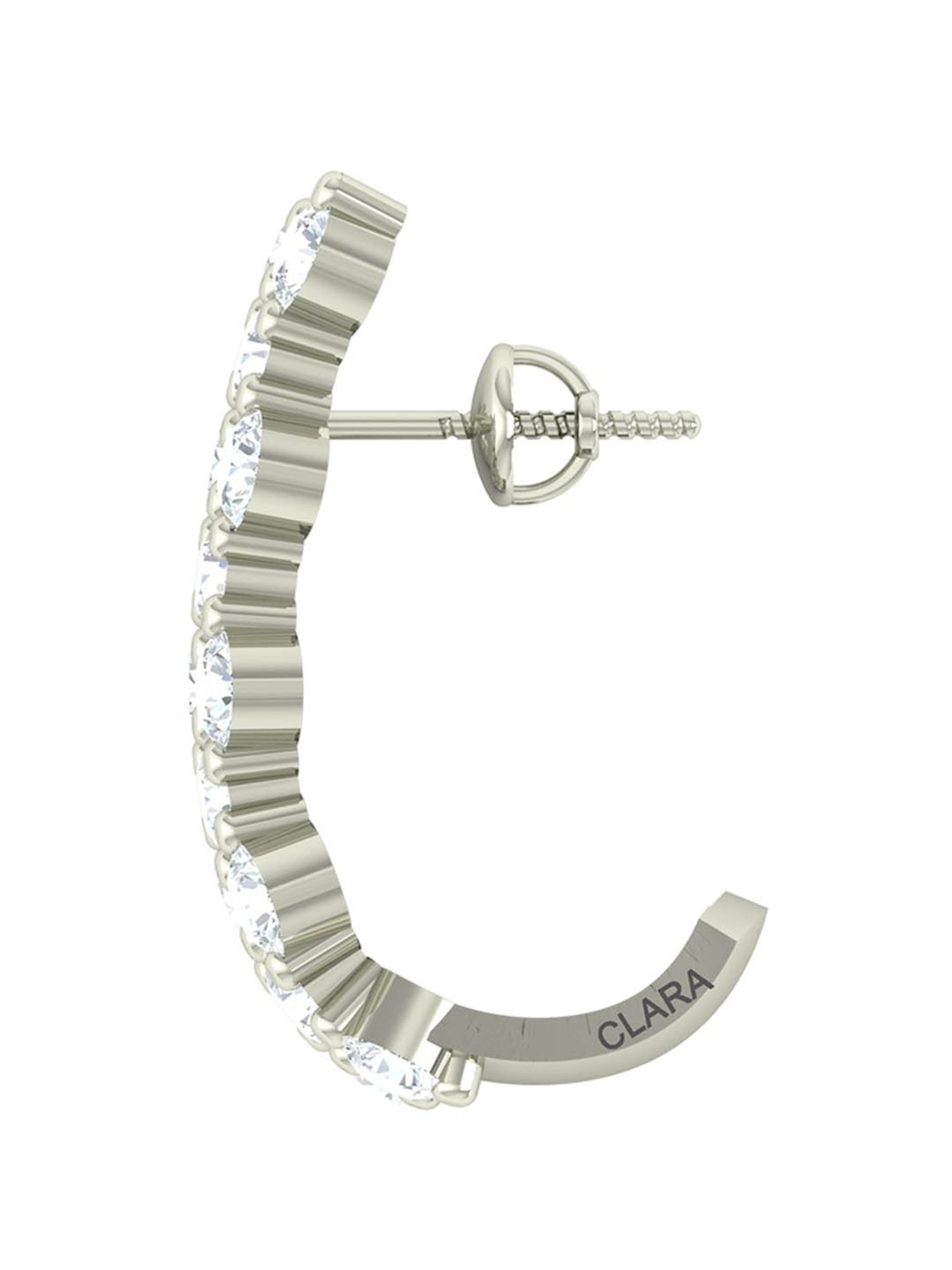 Clara 92.5 Sterling Silver Amelie Earrings for Women