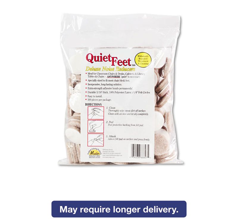 Scotch 3" 4pk Felt Pads Brown