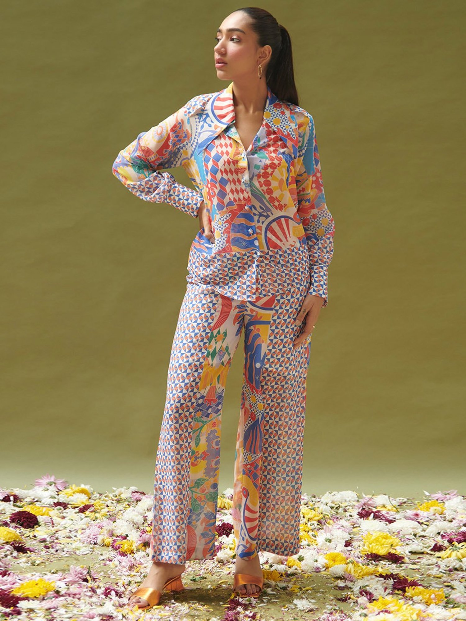 Cin Cin Multicolor Printed Shirt