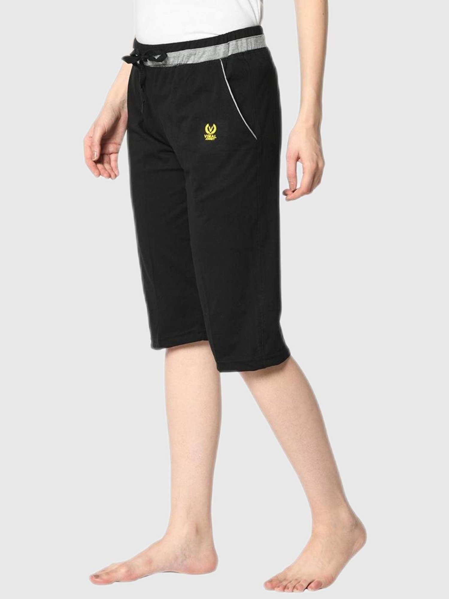 KENDALL + KYLIE Black High Rise Capris