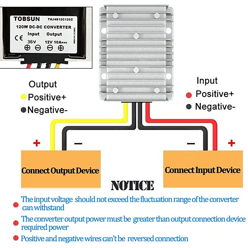 Voltage Converter Regulator DC 36V to DC 12V 10A 120W Step Down Car Buck Power Supply Module Electronic Transformer Waterproof