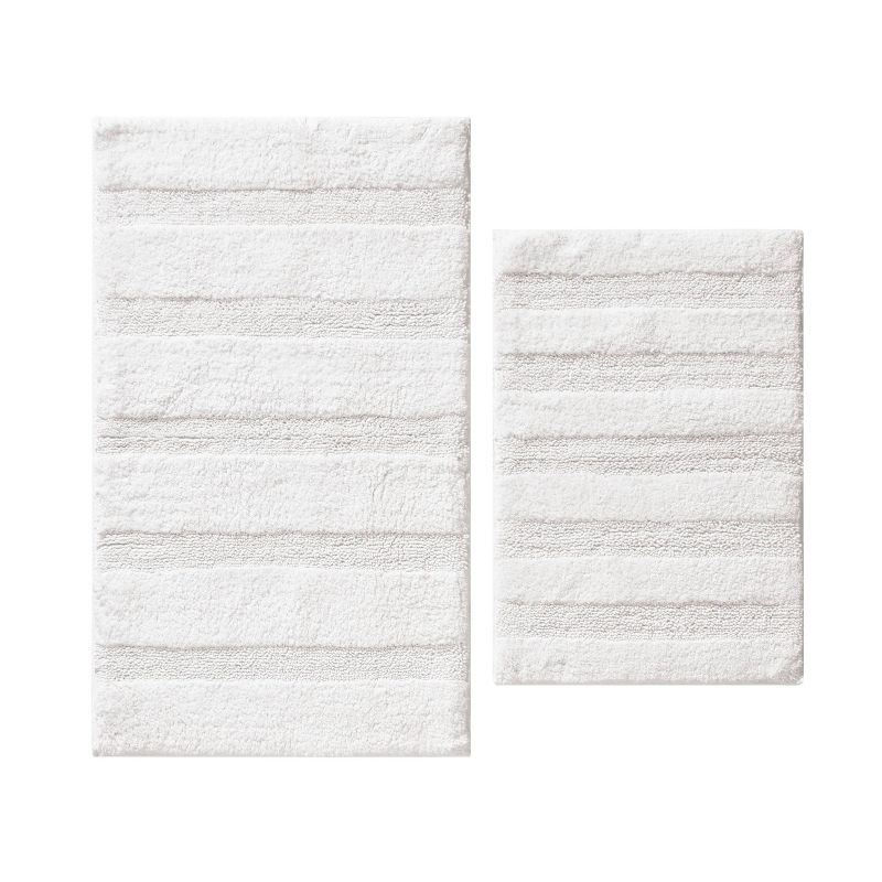 2pc Manchester Solid Bath Rug Set White - ED Ellen DeGeneres