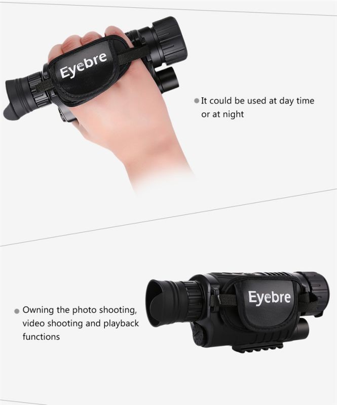 CORN  5 x 40 Infrared Digital Night Vision Telescope High Magnification with Video Output for Hunting Monocular 200M View