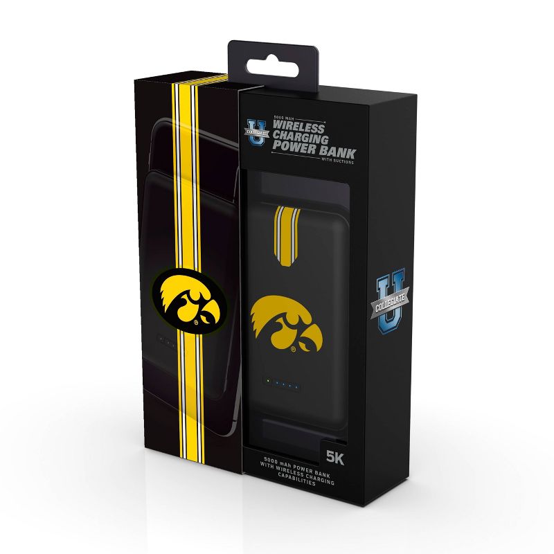NCAA Iowa Hawkeyes 5000mAh Wireless Charging Power Bank