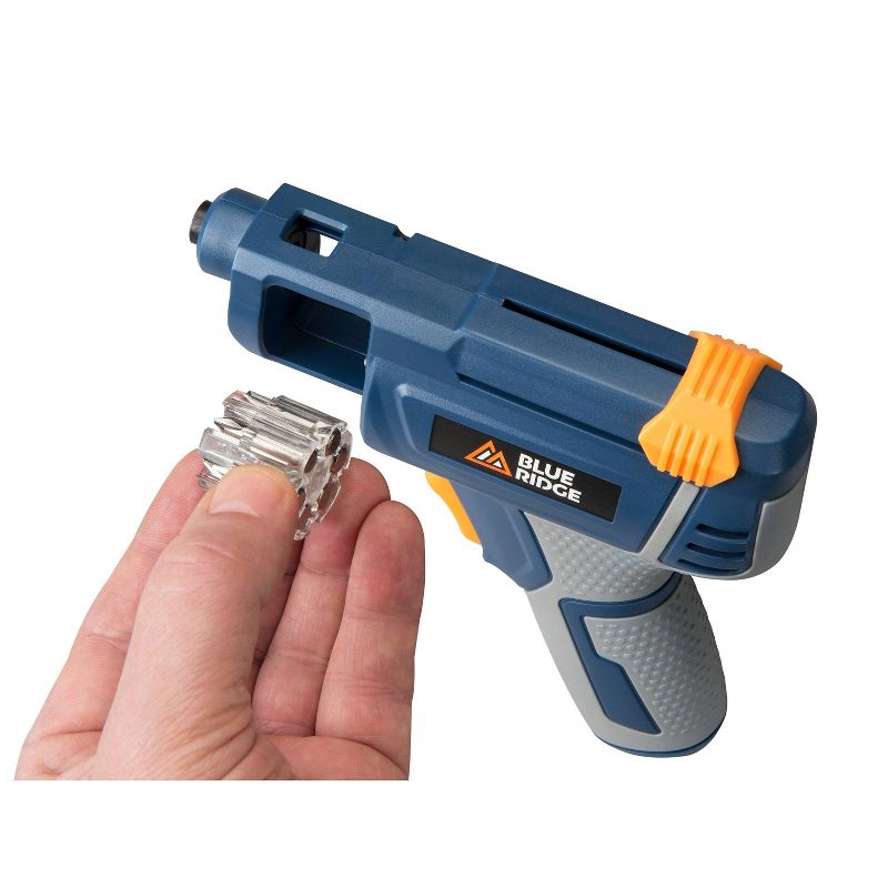 Blue Ridge Tools Rechargeable Screwdriver With Bit Storage