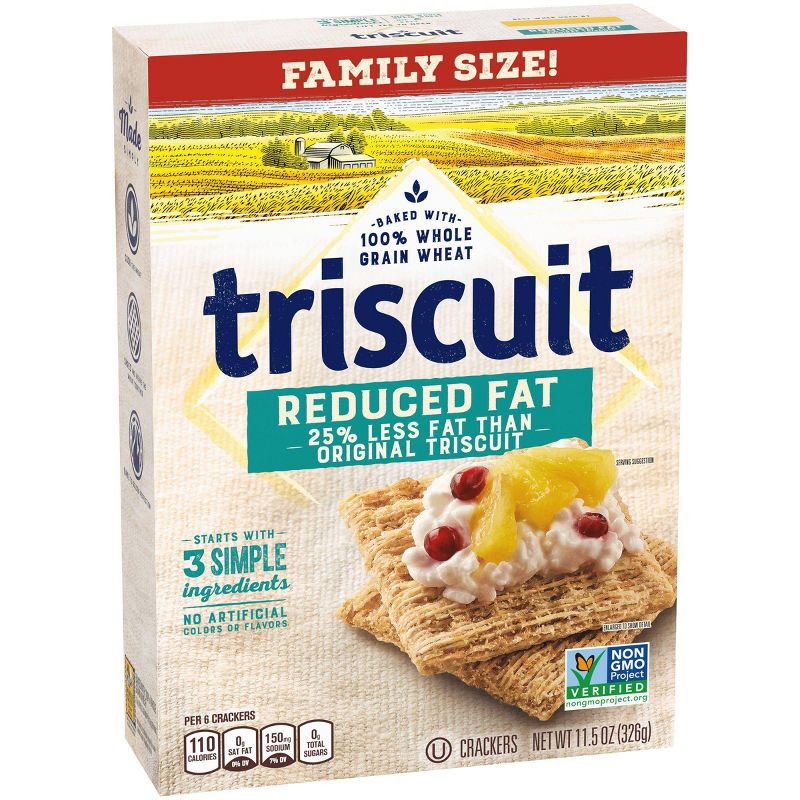 Triscuit Reduced Fat Crackers - Family Size - 11.5oz