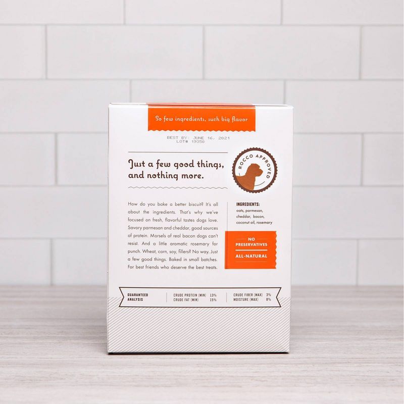 Rocco & Roxie Supply Co. Savory Parmesan with Bacon and Rosemary Dog Treats - 14oz