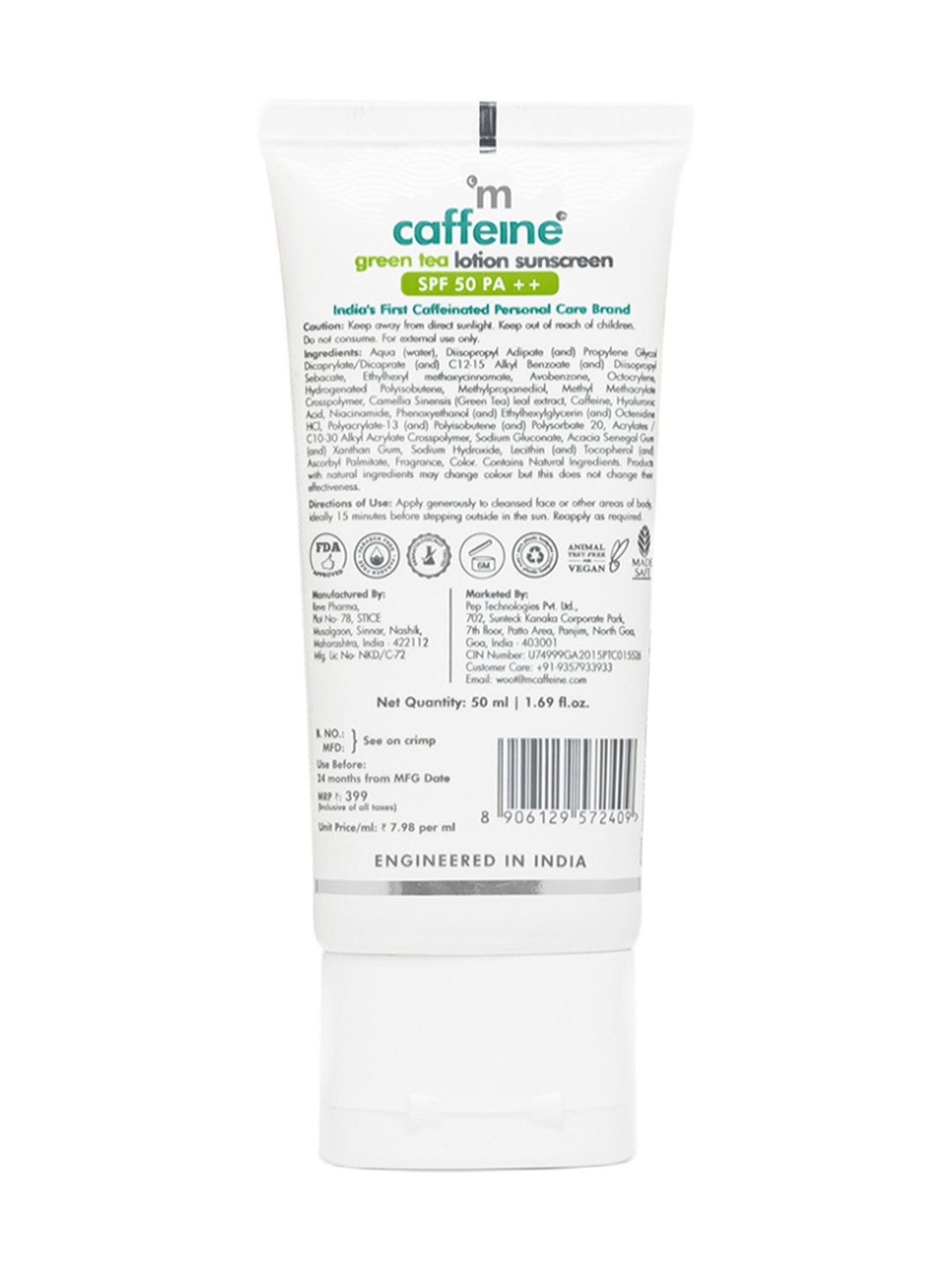 Coppertone Pure & Simple Baby Mineral Sunscreen - SPF 50 - 6 fl oz