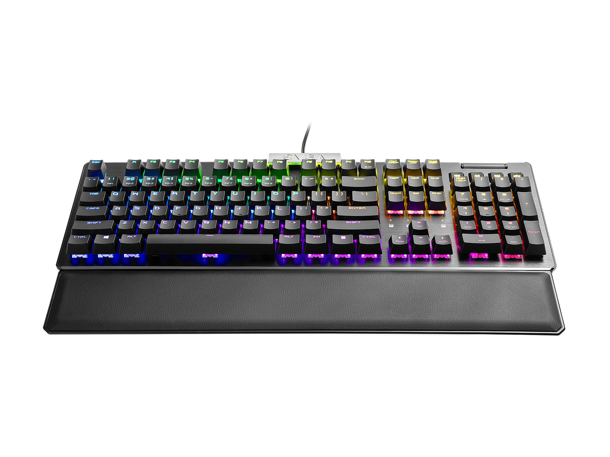EVGA Z15 RGB Gaming Keyboard, RGB Backlit LED, Hotswapable Mechanical Kailh Speed Bronze Switches 822-W1-15US-KR (Clicky)