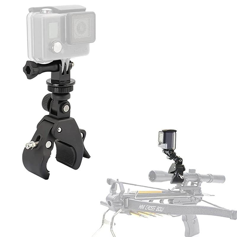 Easy Installation Adjustable Crossbow Gun Scope Clamp Mount for Gopro Hero Session Fixation
