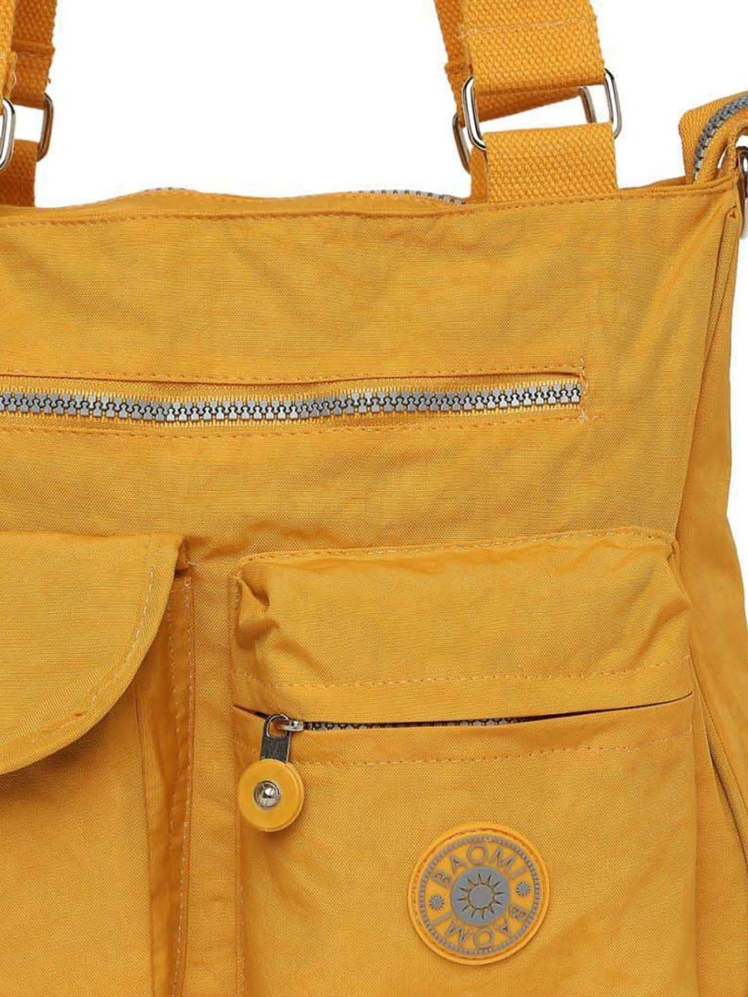 Baomi Yellow Solid Medium Shoulder Bag