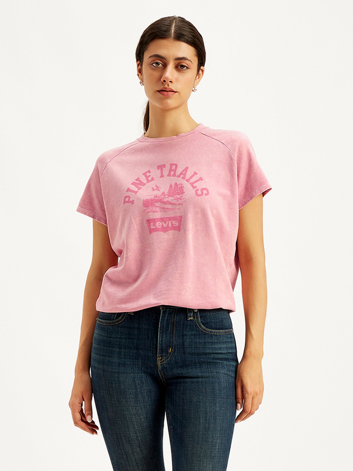 Levi's Pink Graphic Print T-Shirt