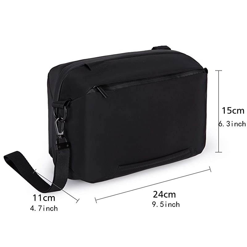 Tech Pouch Organizer Portable Electronics Travel Organizer with 3 Detachable Straps Tech Bag for Travelling