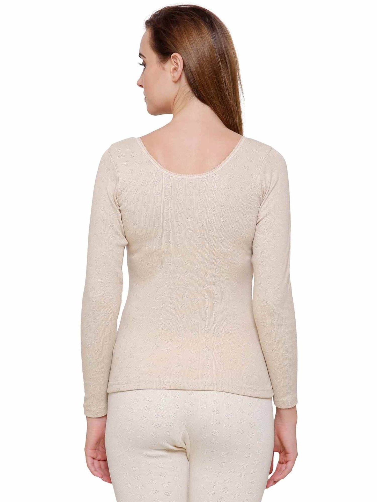 Bodycare Beige Cotton Thermal Top
