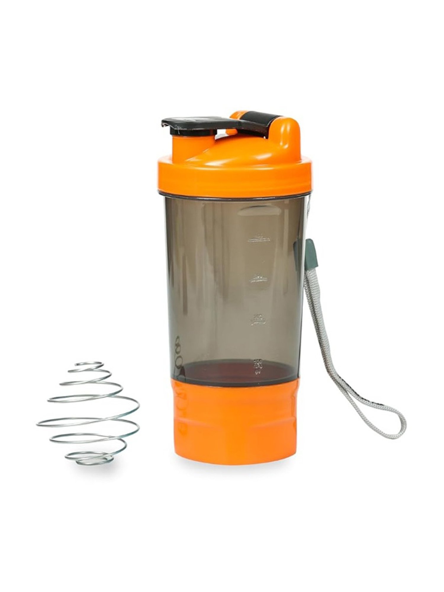 Varmora Orange Plastic Protein and Gym Shaker - 575 ml