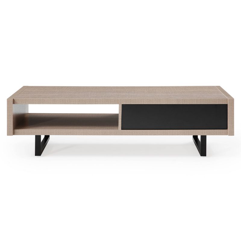 Ash Mid-Century Modern Living Room Coffee Table Tan - AC Pacific