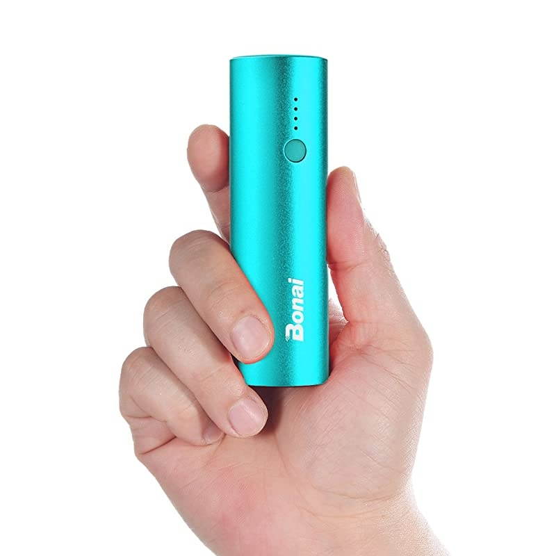 Portable Charger  Power Bank 5000mAh UltraCompactAluminumTravel Slim External Backup Battery Pack HighSpeed Output Compatible iPhoneiPadiPodSamsung MintCharging Cable Included