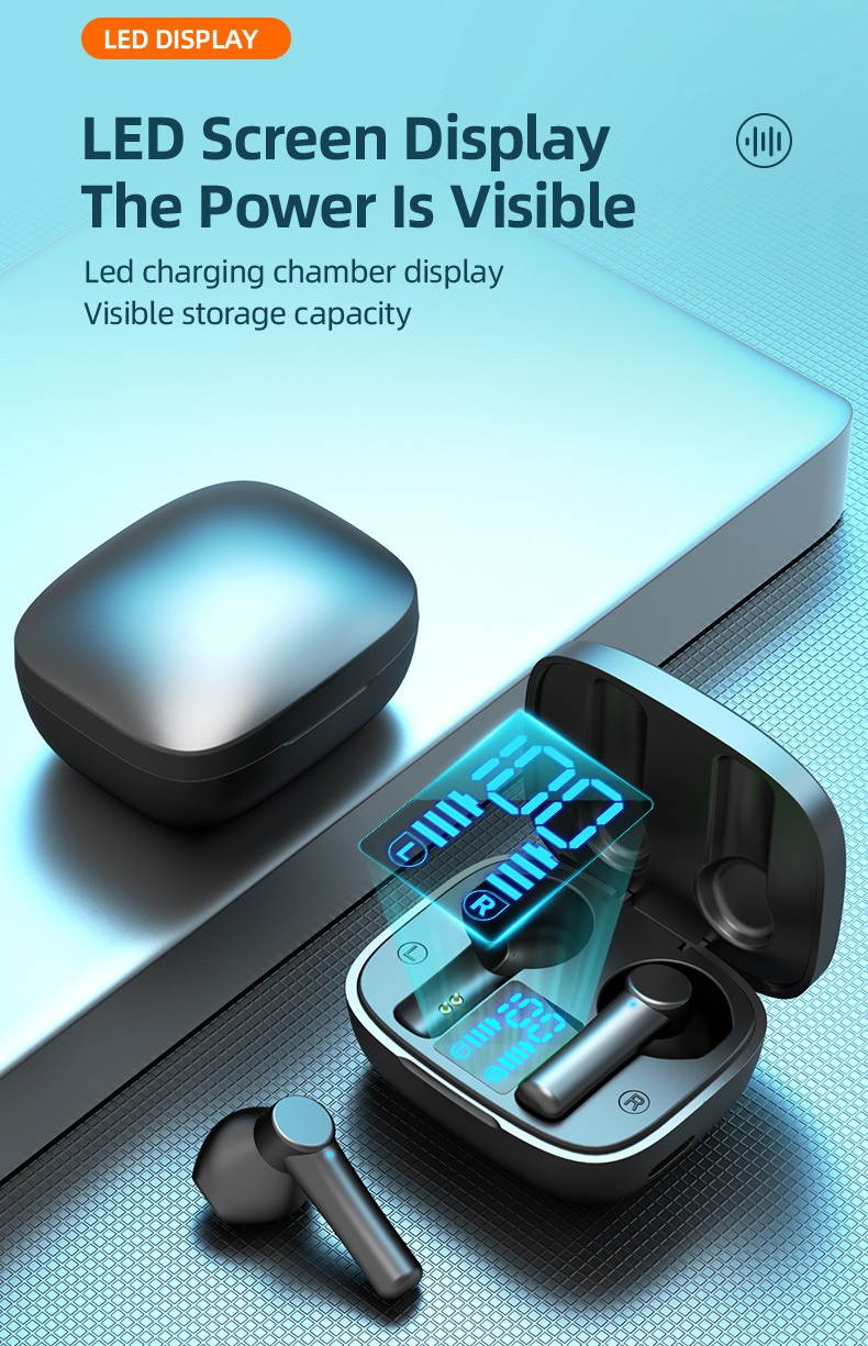 UKCOCO Wireless Earbuds, Bluetooth 5.0 Headphones with 30H Playtime Touch Control, IPX5 Waterproof Bluetooth TWS Stereo Earphones with Deep Bass Built-in HD Mic, in-Ear Headset for Sports Work