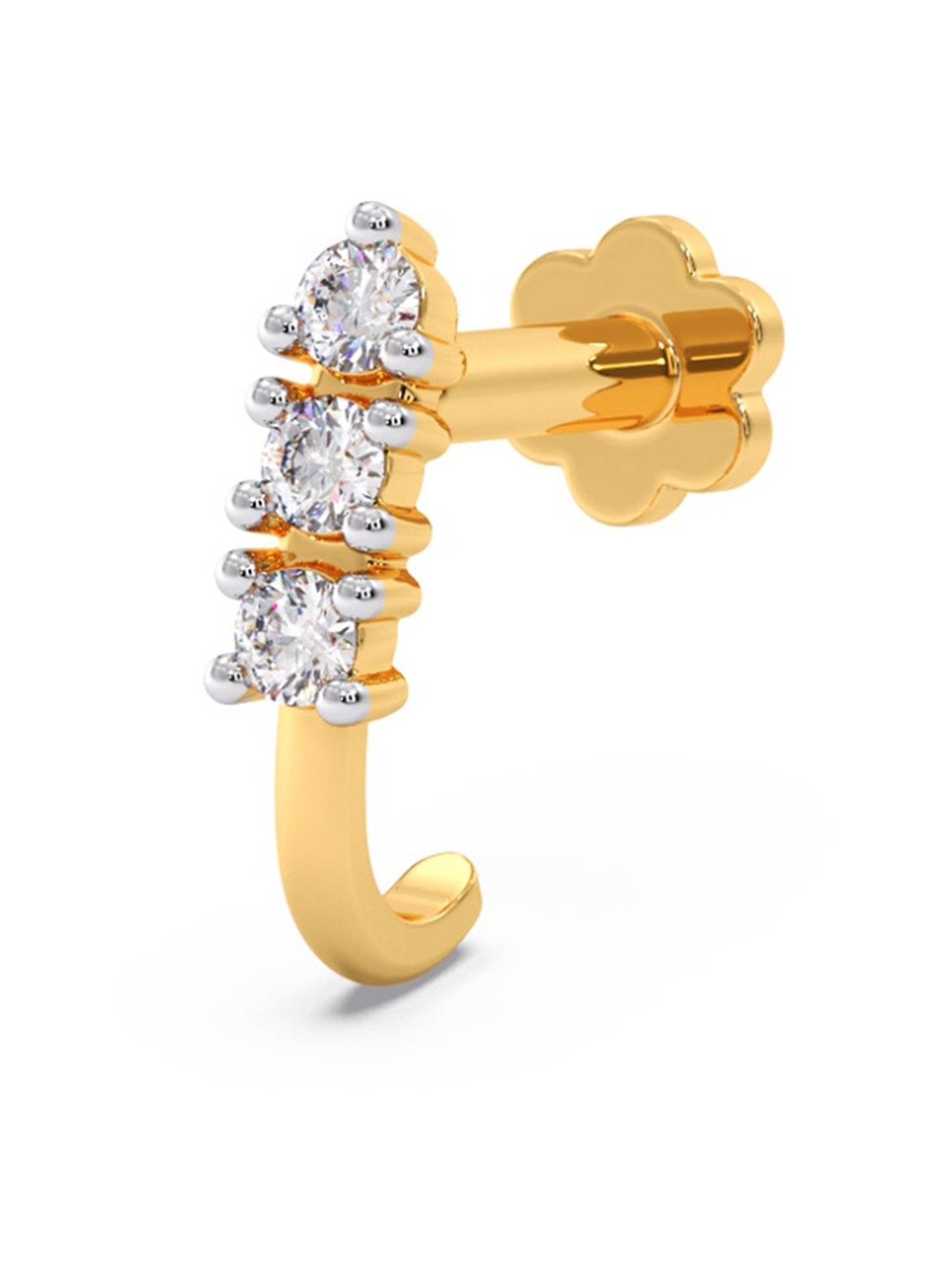 Joyalukkas 18k Gold & Diamond Nosepin