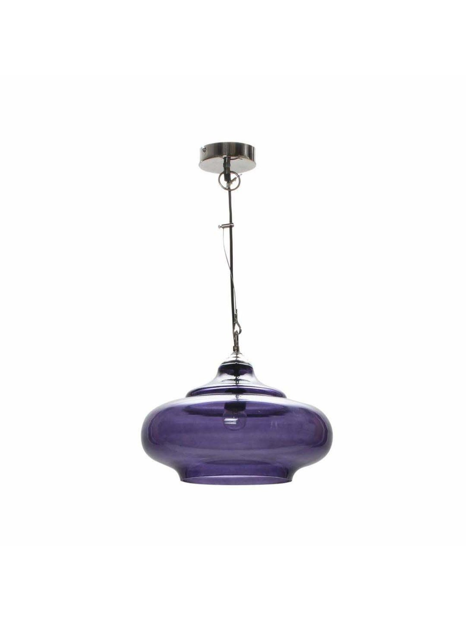 Kapoor E Illuminations Euphrasia Purple Pendant Light - Set of 1