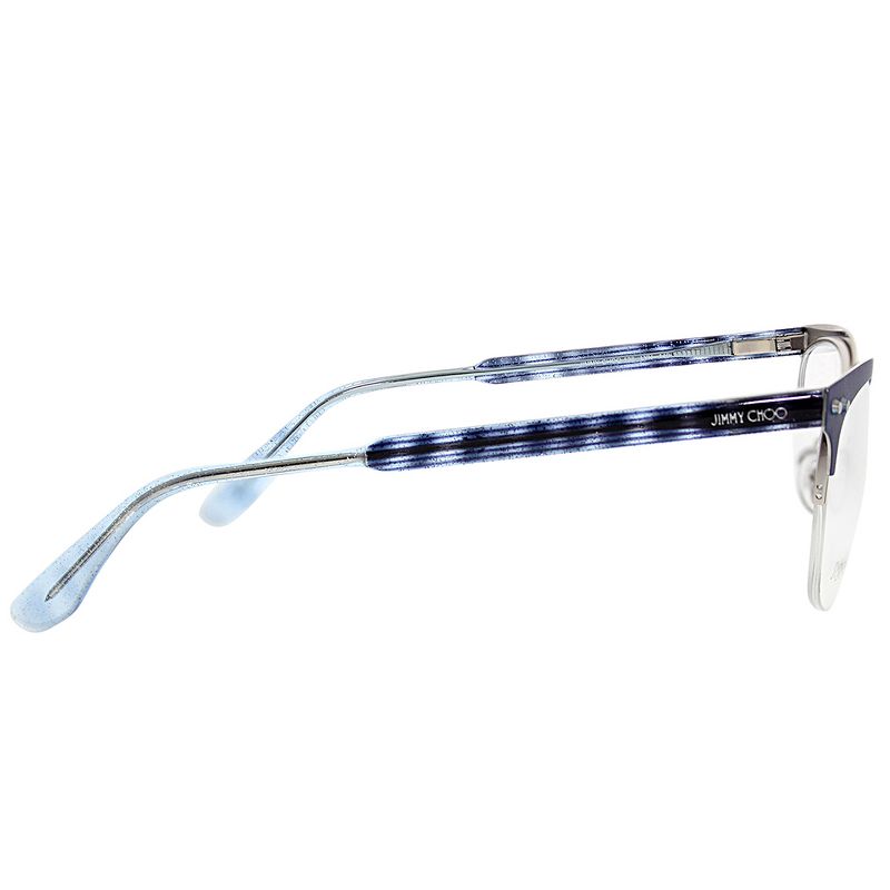 Jimmy Choo  LYH Womens Square Eyeglasses Blue 53mm
