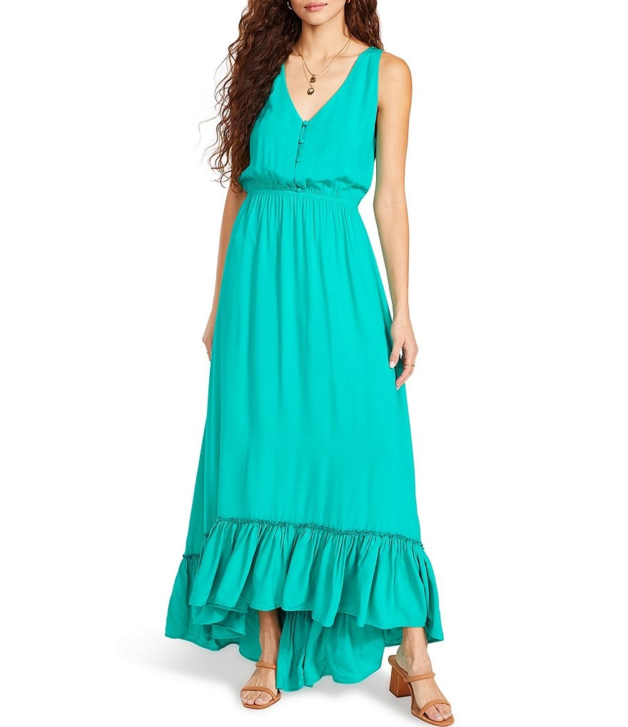 BB Dakota by Steve Madden Precious Hem V-Neck Sleeveless Maxi Dress