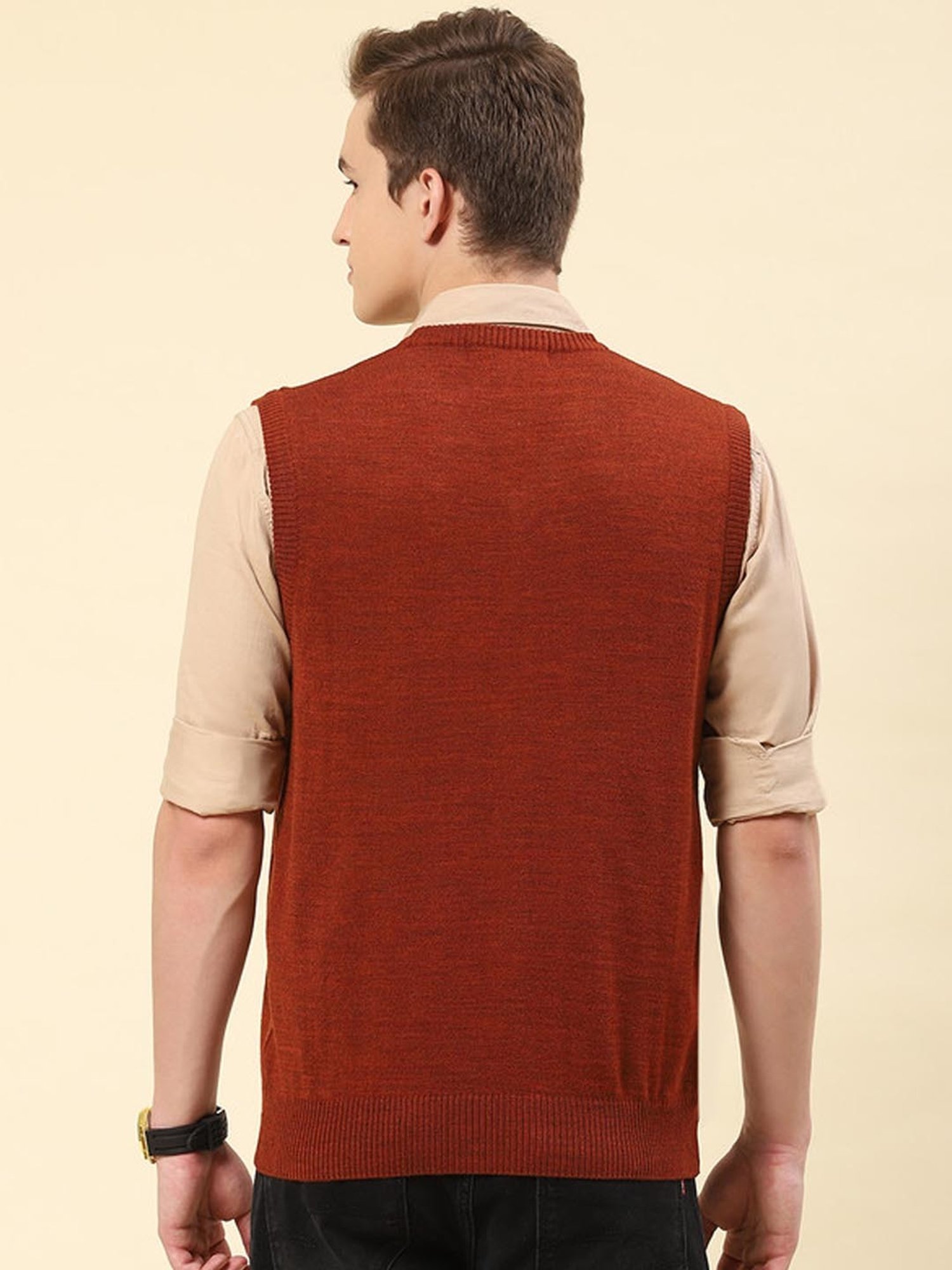 Monte Carlo Rust Regular Fit Sweater