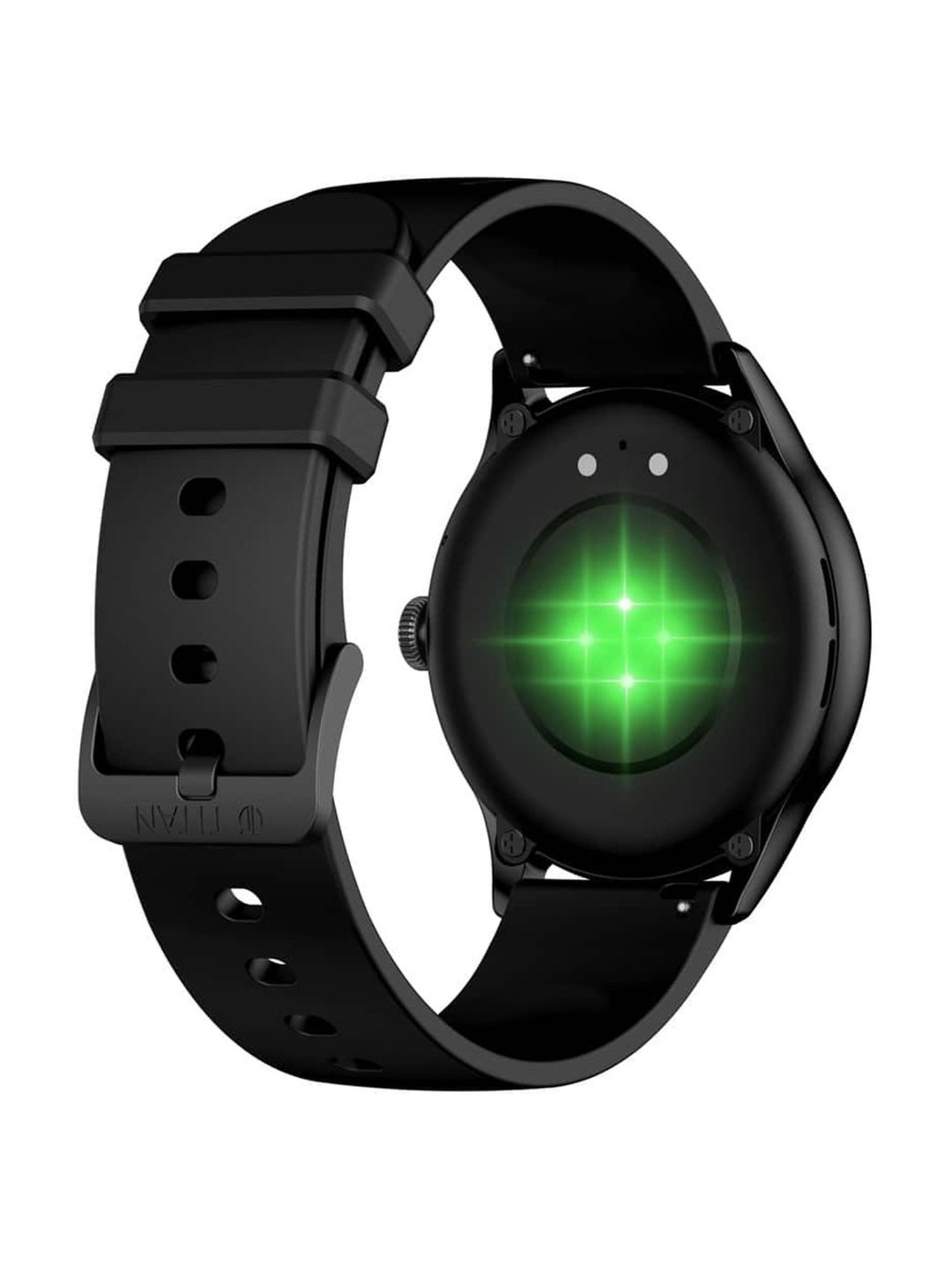 Titan Evoke BT Calling Smartwatch with Large 1.43" AMOLED Display & IP68 Water Resistance (Black)