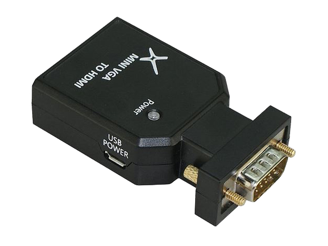 XtremPro 63031 VGA to HDMI 1080P Full HD Mini VGA To HDMI Audio Converter W/ VGA Cable & USB Power Cable & 3.5mm Audio Port Cable