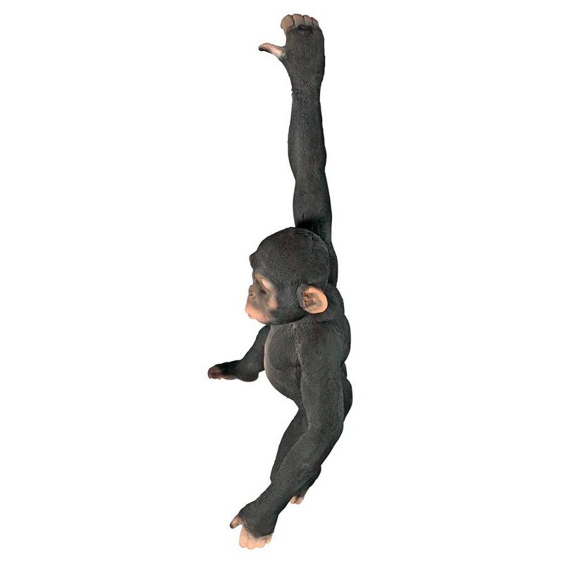 Design Toscano Hanging Jungle Monkey Statue - Black