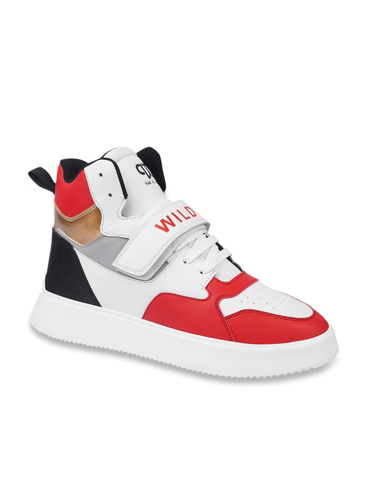 The White Pole Men's Multicolored Ankle High Sneakers