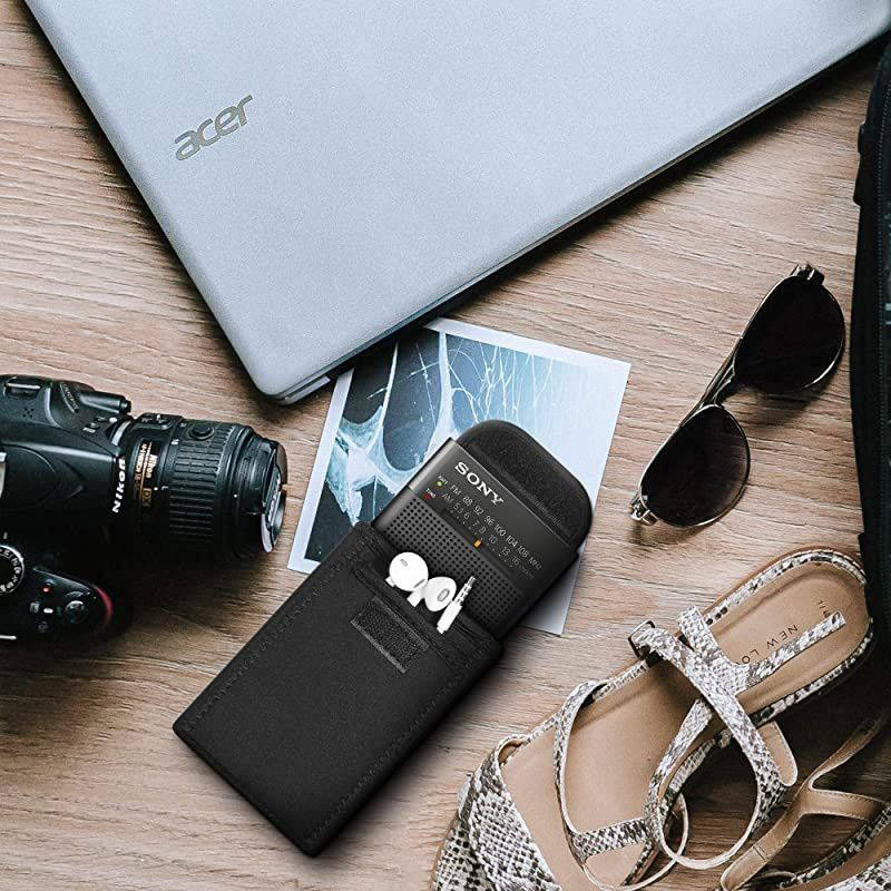 Travel Carrying Case for Reshow Cassette PlayerSony ICFP26 Sony ICFP36 Sony ICFS10MK2 AM FM Battery Operated Portable Pocket Radio Player Storage Case Bag