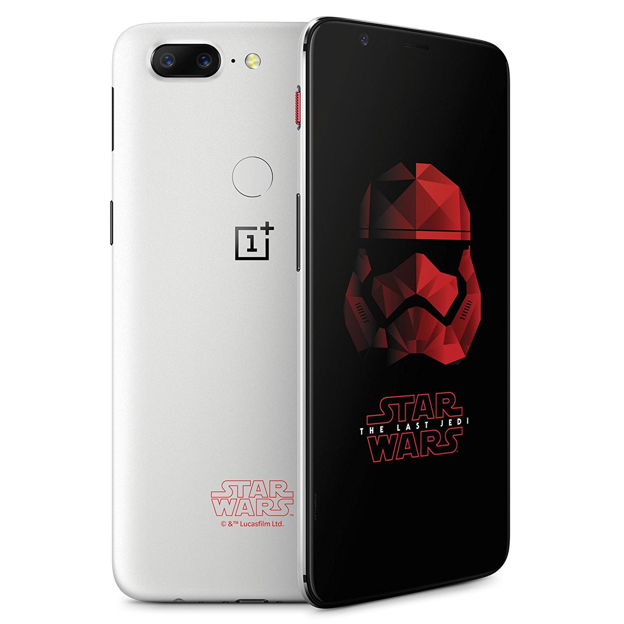 OnePlus 5T (Star Wars Limited Edition) A5010 128GB Dual-SIM (No CDMA, GSM only) Factory Unlocked 4G/LTE Smartphone (Sandstone White)