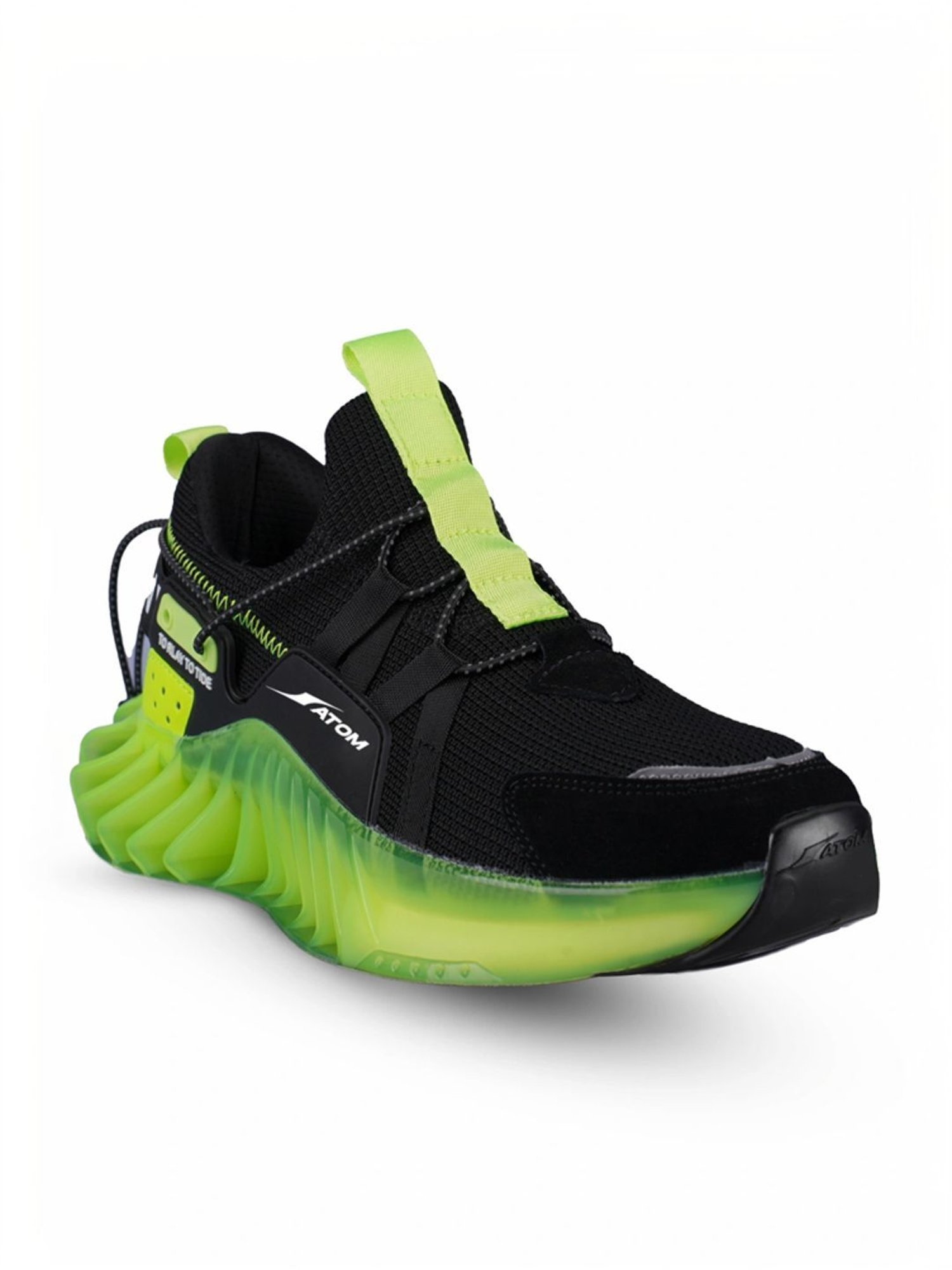 Atom Men's Good Vibes Black Running Shoes