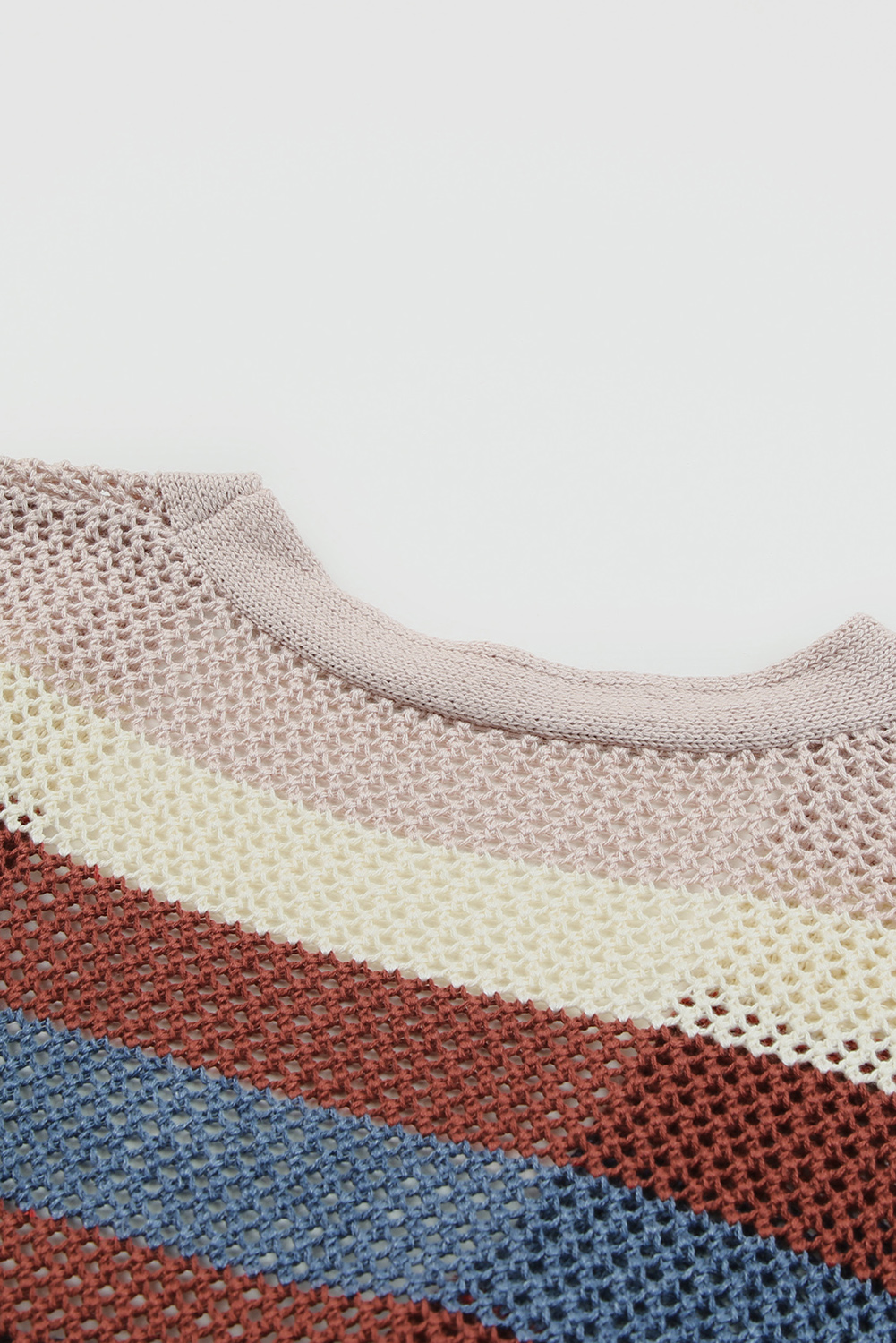 Karen Kane Long Sleeve Asymmetrical Hem Round Neck Sweater