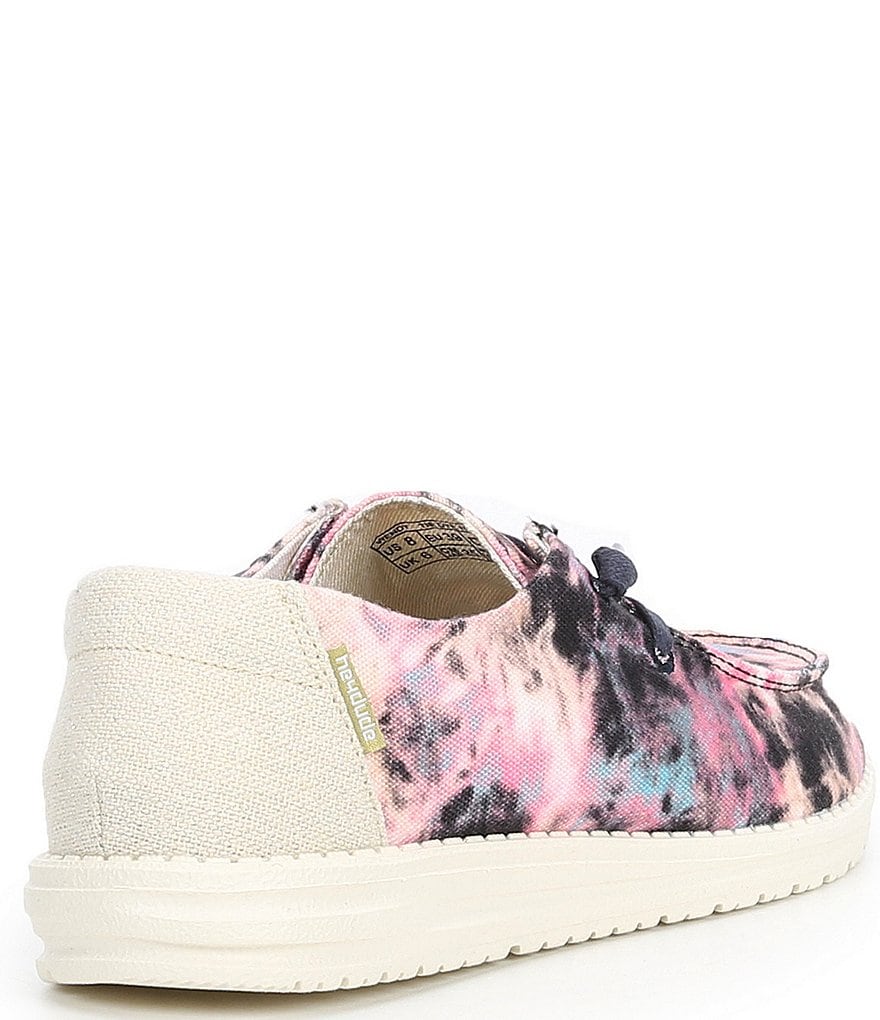 Hey Dude Women's Wendy Tie-Dye Washable Canvas Slip-Ons