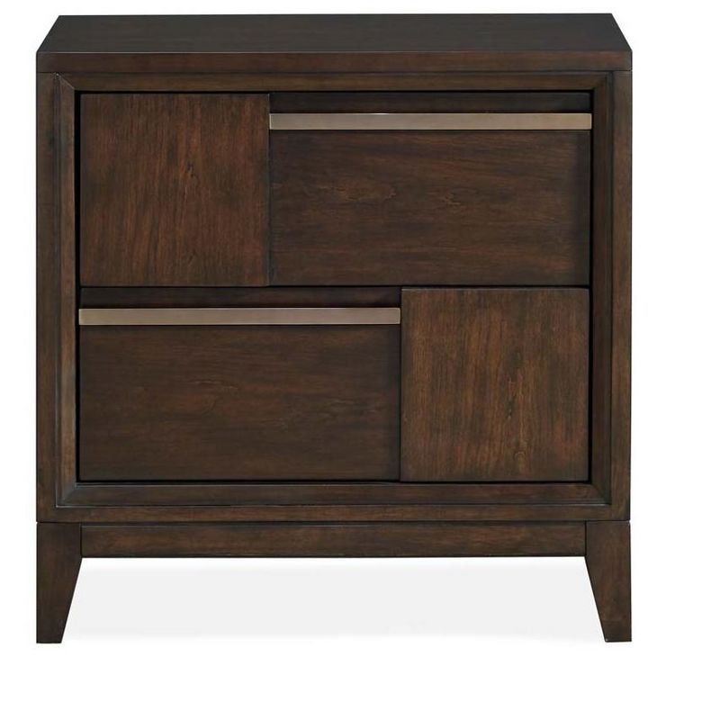 B4769 Modern Geometry Wood Drawer Nightstand - Magnussen