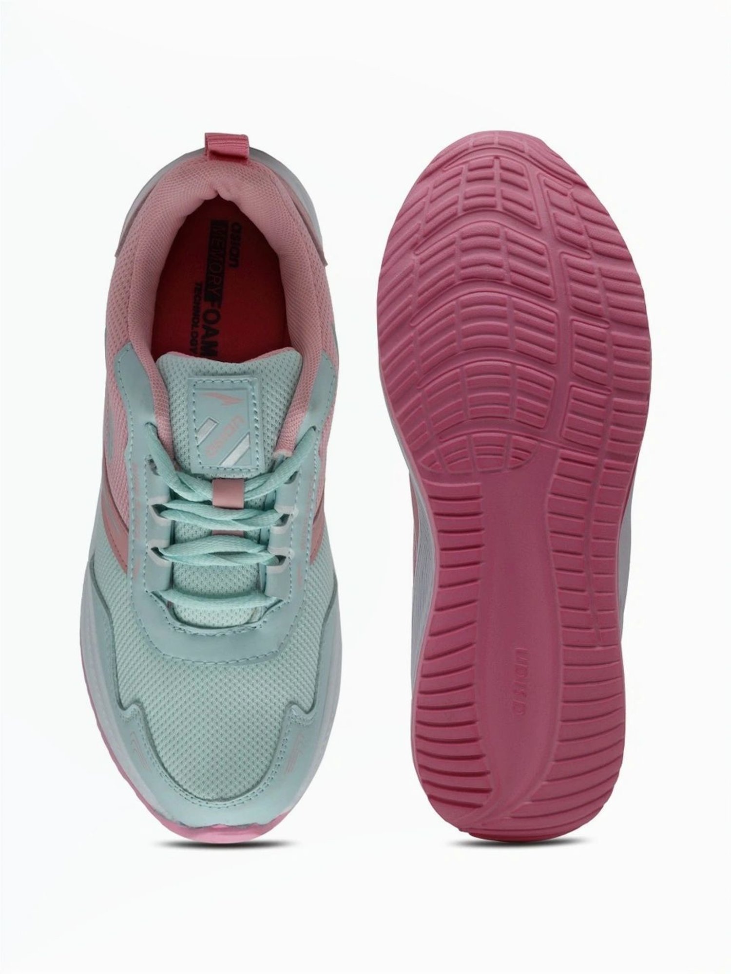 Asian Women's Mint & Pink Running  Shoes
