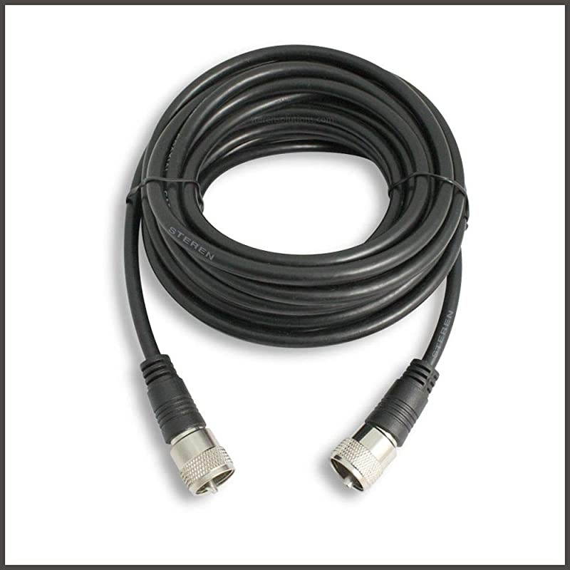 Coax Cable 20 Ft - Coaxial Cable Connector - Antenna Cable - Coax Connector - Coax Cable Connector - RG8X Coaxial Cable - UHF Antenna Cable - Male To Male Cable - RG8X Coax - 6 Meters -  205-720