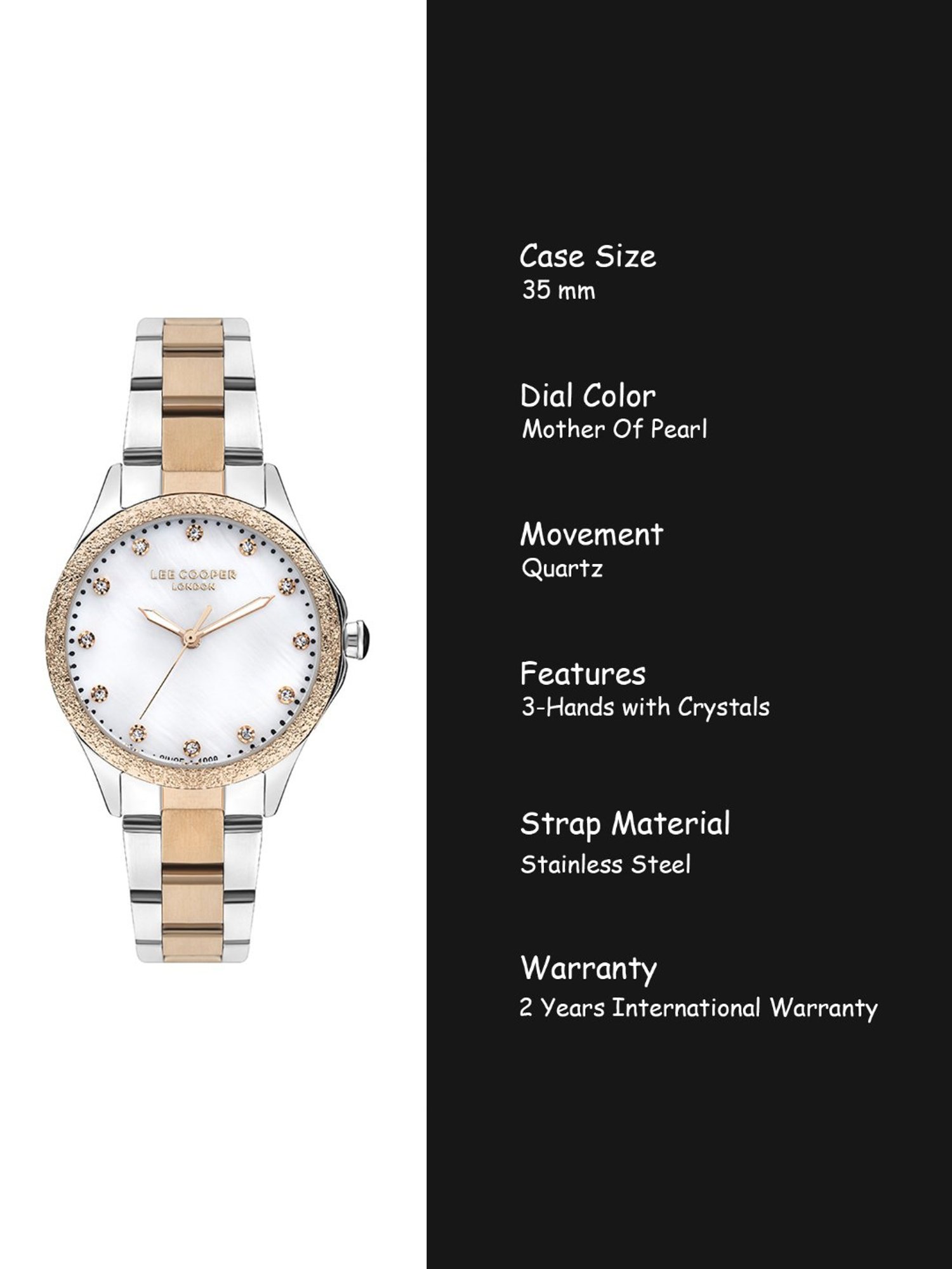 Lee Cooper LC07840.520 Analog Watch for Women