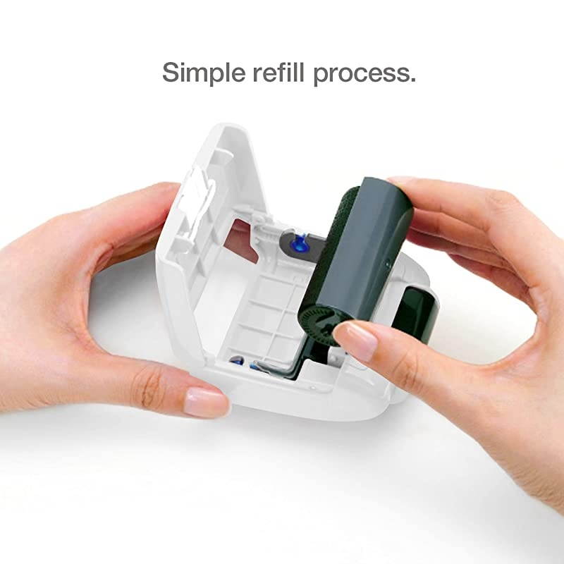 Theft Prevention Security Stamp Wide Roller Security Stamp Kits (White)