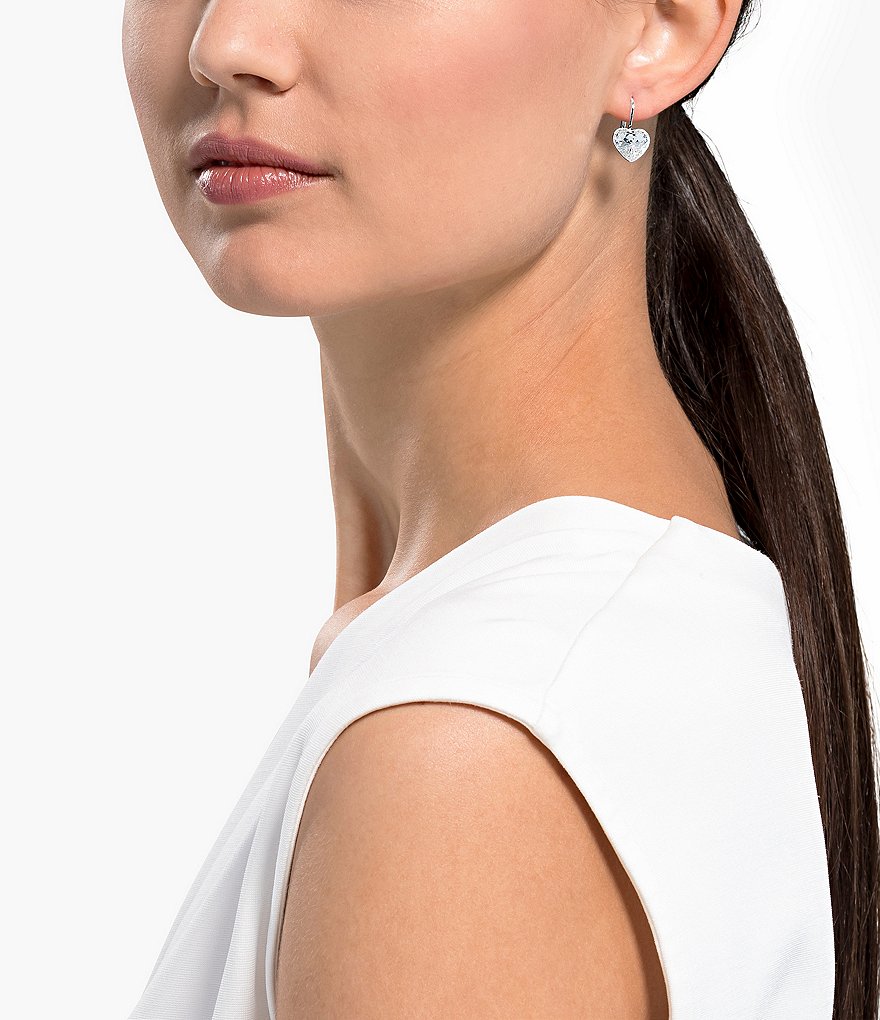 Swarovski Bella Heart Pierced Earrings