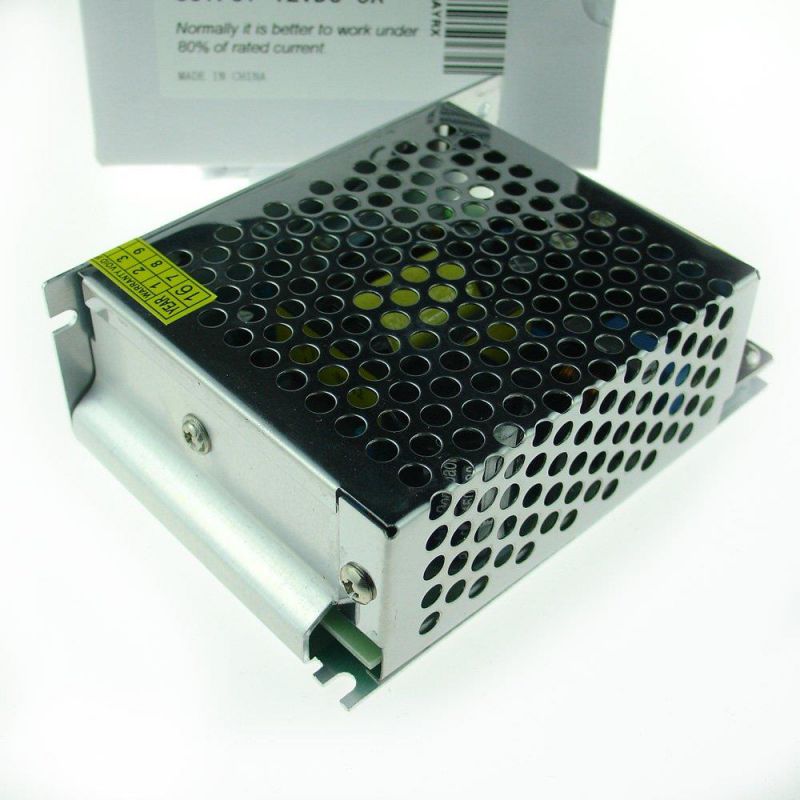 QUANS 110V to 12V DC 5A 60W Universal Regulated Switching Power Supply LED Lighting Strip CCTV