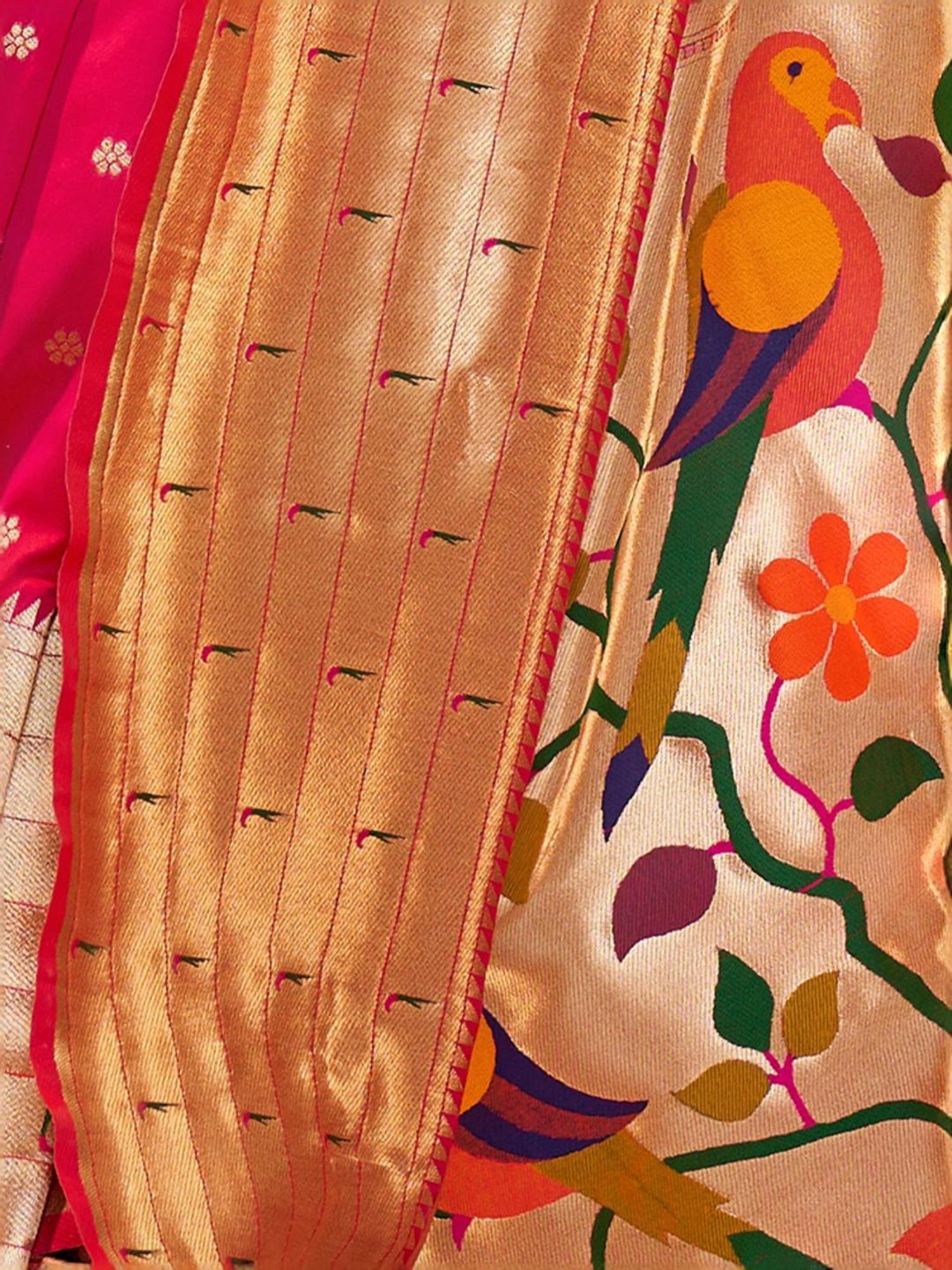 Unnati Silks Grey Cotton Printed Saree With Unstitched Blouse